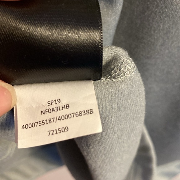 The North Face grey fleece lined quarter zip light long sleeve shirt jacket - Picture 9 of 9